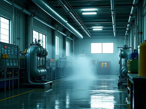 Eco-friendly water recycling system in operation
